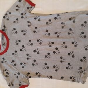 Gray Mickey Mouse tee